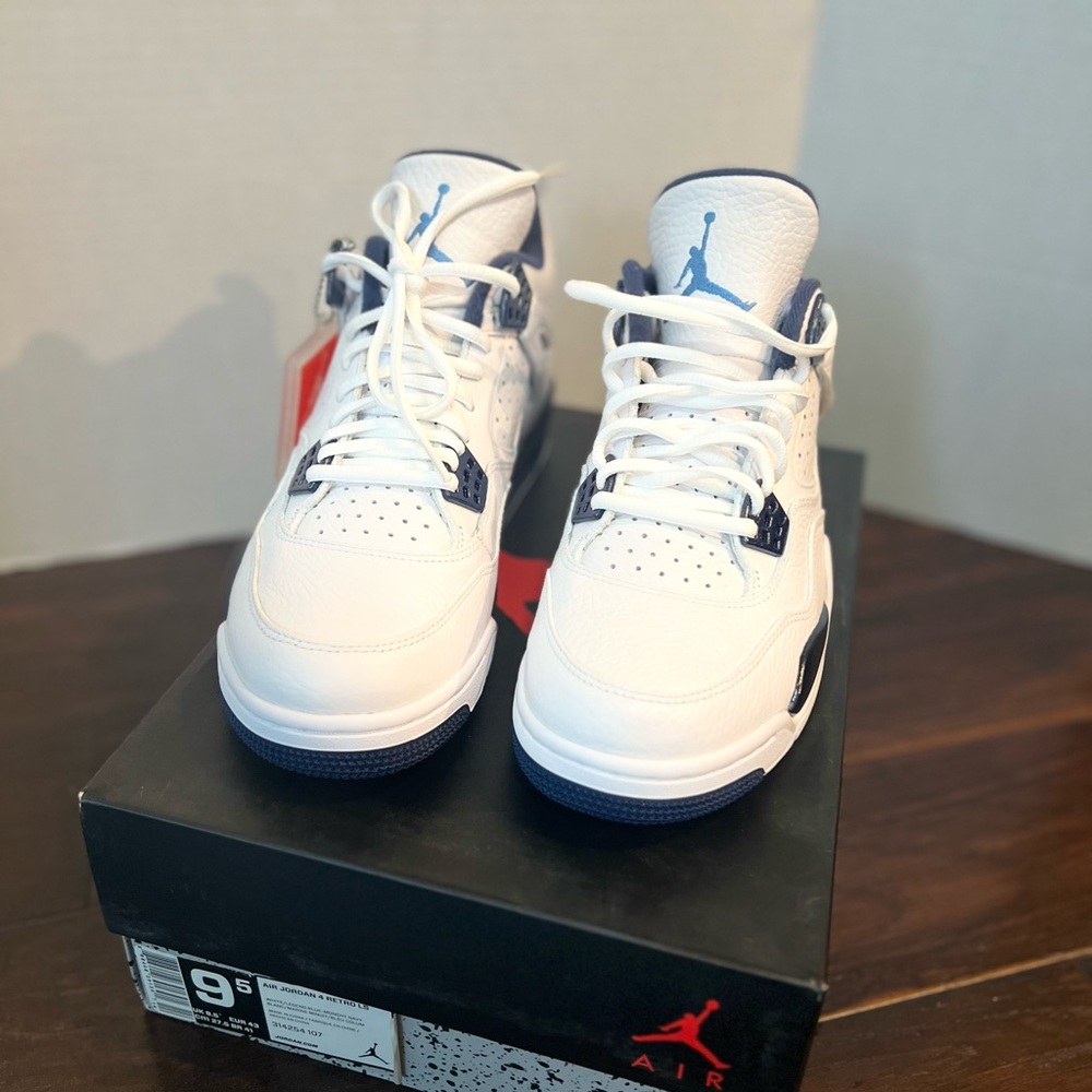 2015 JORDAN 4 Columbia Blue Air Jordan Sneakers